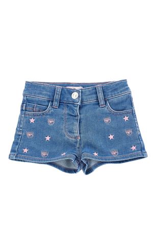 Shorts con logo in denim stretch CHIARA FERRAGNI | 53A40610030062